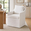 Slipcovered Dining Chairs with Arms by DMFurniture
