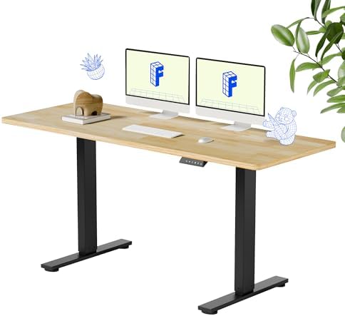 FLEXISPOT 63" x 24" Solid Wood Standing Desk by Unknown