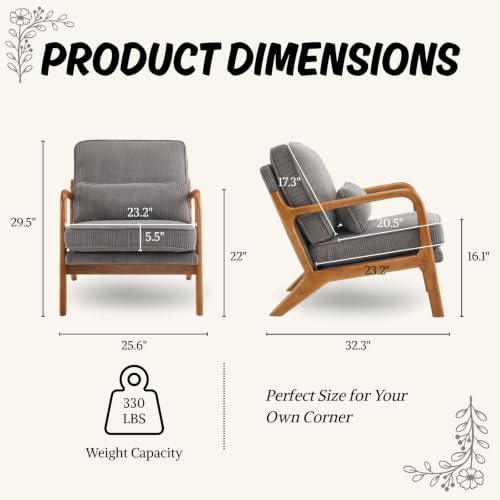 Karl home Mid-Century Modern Accent Reading Chair - Image 2