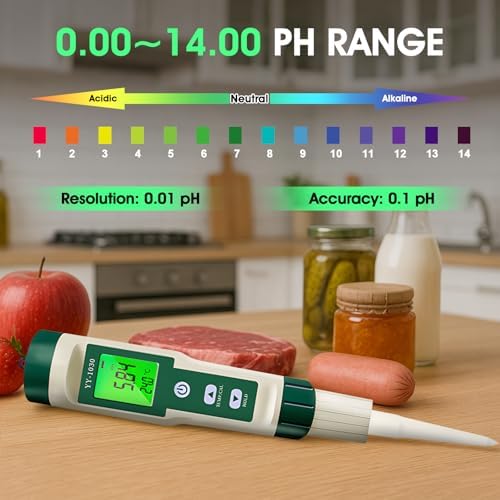 Digital pH Meter for Food, pH Tester for Sourdough Bread Dough Cosmetics - Image 3