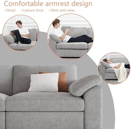 EASE MOOSE Oversized Sectional Modular Sofa, Comfortable Modern U Shape - Image 6