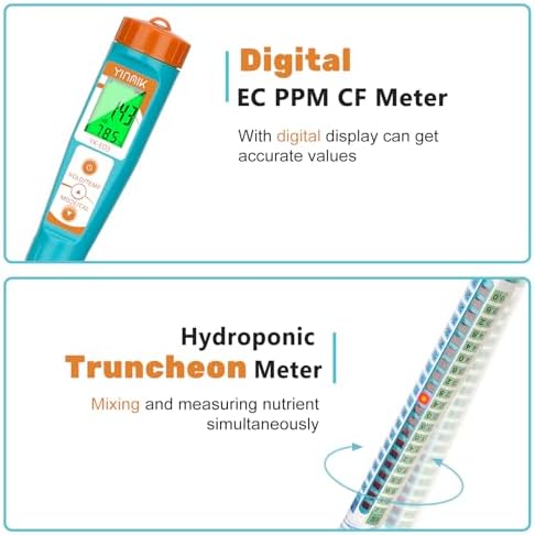 YINMIK PPM Meter, EC Meter Hydroponics Conductivity Tester Stick - Image 3