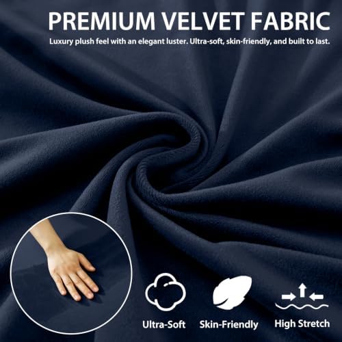 XINEAGE Velvet Armless Futon Cover, Stretch Pet Futon Slipcover - Image 4