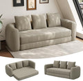 Curved Convertible Futon Sofa Bed, Modern Boneless Sleeper Couch, Curved Modern by Wrofly