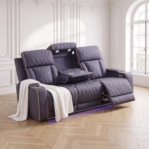 Leather Power Recliner Sofa Set - Image 3