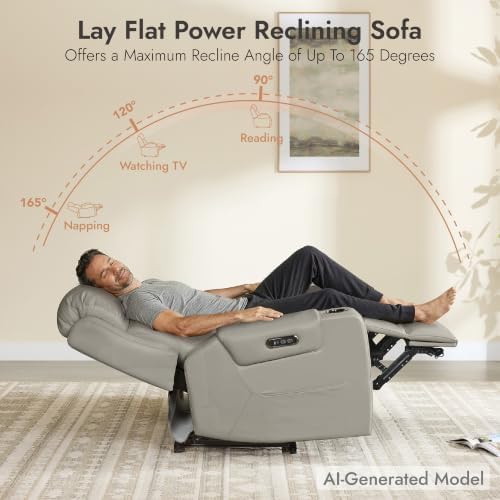 Watson & Whitely Lay Flat Power Reclining Sofa - Image 4
