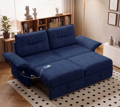 85" Convertible Queen Pull Out Sleeper Sofa Bed by Outdoorchairs