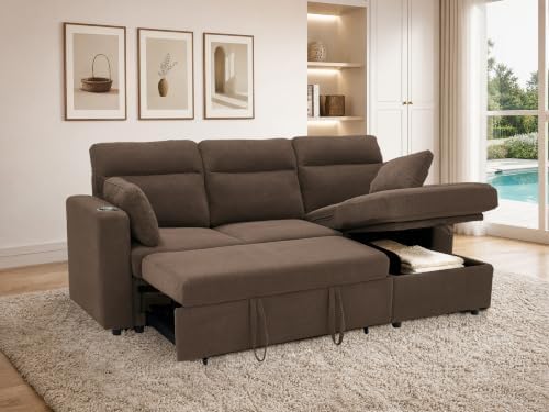 healthomse 82.5" Modular Sleeper Sofa Bed - Image 3
