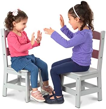 Melissa & Doug Wooden Chairs, Children's Wooden Playroom Furniture - Image 5