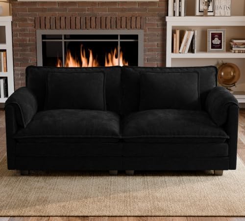 ELUCHANG 79" Oversized Modular Sectional Sofa, Comfy Chenille Cloud Couch by ELUCHANG