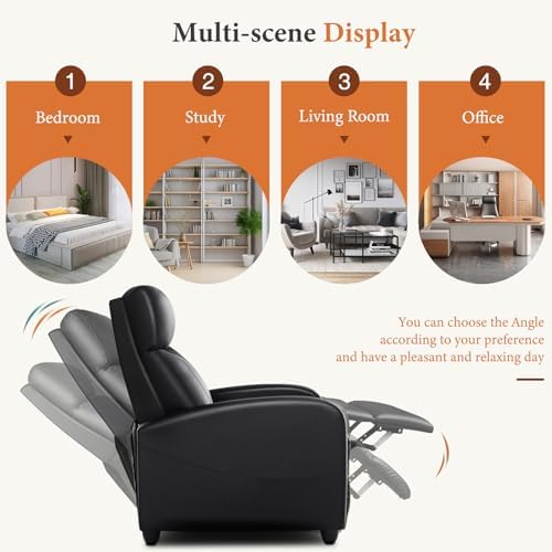 OLIXIS Recliner Chair, Reclining Sofa Chair - Image 6