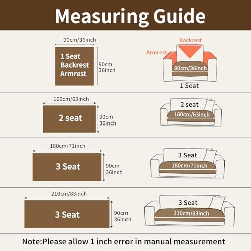 Couch Covers for Sectional Sofa, L Shaped Modular Couch Cover - Image 7