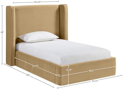Meridian Furniture B1283Camel-T Kendall Collection Modern | Contemporary Twin - Image 3