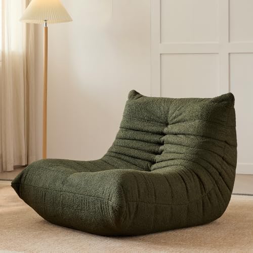 Big Adults Bean Bag Chairs Comfy Fireside BeanBag Couch Togo Sofa by SYFERLORY