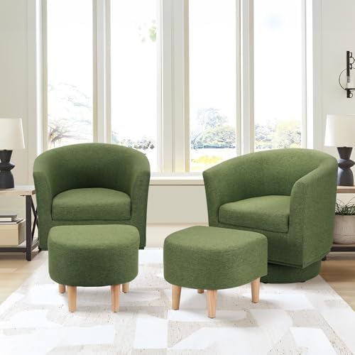 DAZONE Set of 2 Swivel Accent Chairs by DAZONE