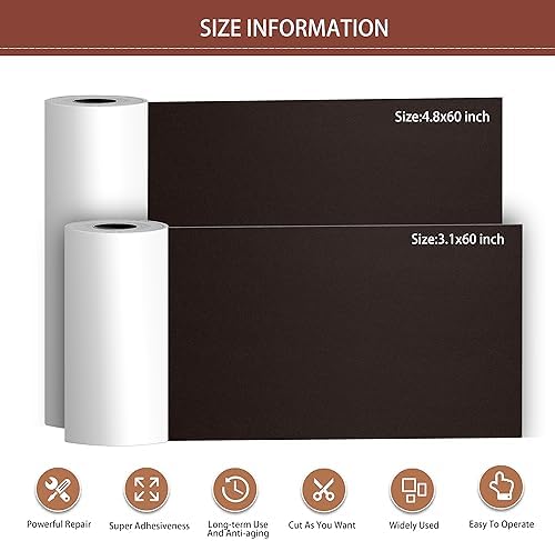 Besezx Leather Repair Patch Tape Kit, Self Adhesive Leather Repair - Image 2