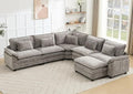 Oversized Modular Sectional Sofa Set, Convertible Deep Seat Cloud Couch by Unknown