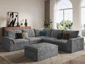 EASE MOOSE 115" Modular Sectional Sofa, Boneless Couches by EASEMOOSE