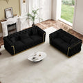 67.5"+84.8" Velvet Sofa Set, Chesterfield Tufted by DAMAIFROMFURNITURE