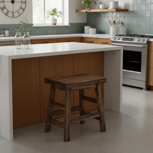 Alaterre Furniture Durango Solid Wood Rustic Single Bar Stool - Image 2