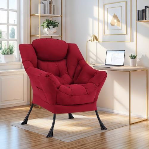 Furlide Lazy Chair with Ottoman, Soft Comfy Chair - Image 2