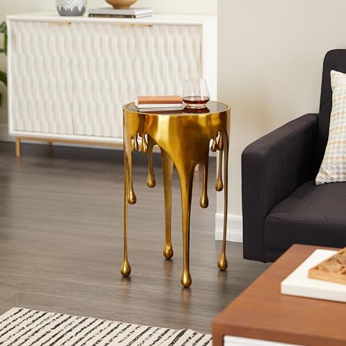 Deco 79 Aluminum Metal Abstract Side Table 16" x 16" x 25" - Image 2