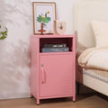 ALBAD Metal Nightstand with Lockable Cabinet by Albad