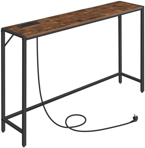 MAHANCRIS Console Table, Narrow Sofa Table, 43.7” Entrance Table by MAHANCRIS