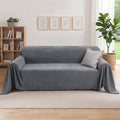 Couch Covers for 3 Cushion Sofa Cover 71" x 118" Dark Grey by Unknown