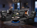 RV Loveseat Recliner Sofa Set, Home Theater Seating by TOMOSLTER