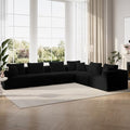 Novilla 141" Modular Sectional Sofa, L Shape Plush Sectional Couch, Modern by Novilla