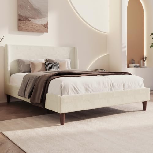 King Size Upholstered Platform Bed Frame - Image 3