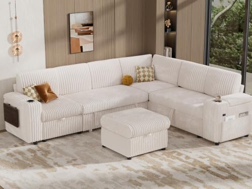 Vipbear 111" Modular Sectional Sleeper Sofa - Image 2