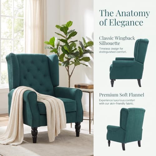 NicBex Tufted Wingback Accent Manual Single Lounge Recliner Chair - Image 6