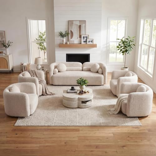 5-Piece Curved Couch Set by Alyncasa