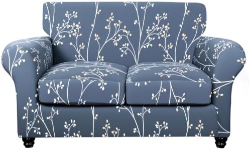 SearchI Stretch Sofa Cover Printed Couch Cover, Floral Pattern 3 Pieces by SearchI