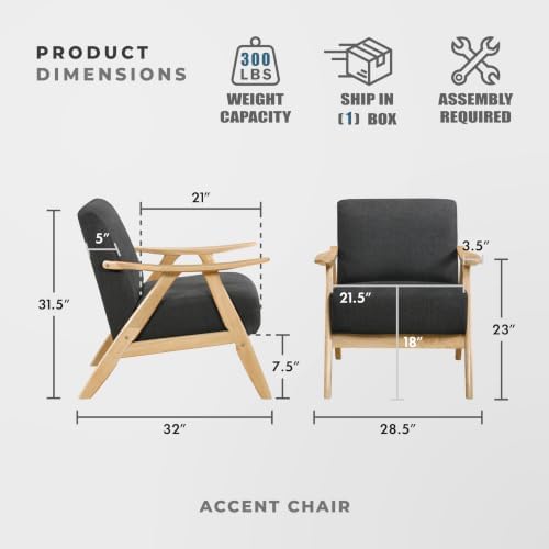 Lexicon Mid Century Modern Accent Chair - Image 2