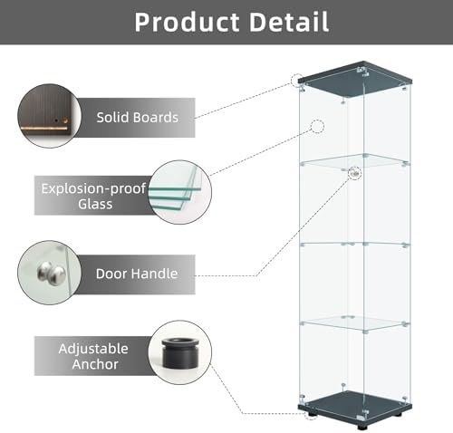 LFT HUIMEI2Y 4-Tier Glass Display Cabinet - Image 3