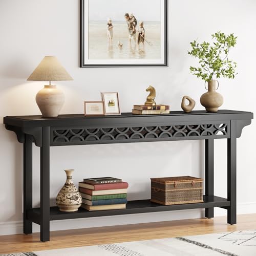 Tribesigns 70.8-Inch Solid Wood Long Console Table, Farmhouse Entryway Table by Tribesigns