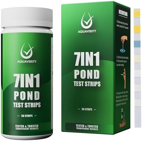 7-in-1 Pond Test Strips Accurate Pond Water Test Kit by AQUAVERITY