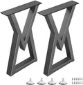 22 Inch Metal Table Legs Black Iron Coffee & End Table Legs, Diamond Shape DIY by Unknown