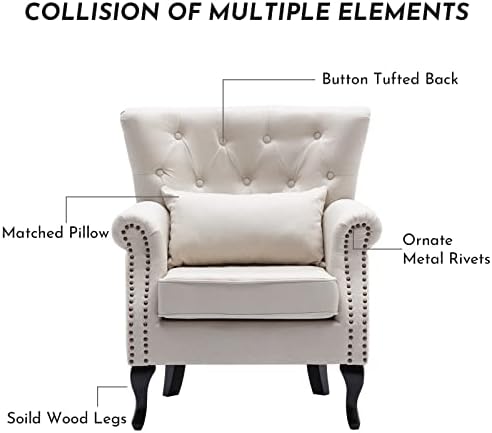 LZAREAL Accent Reading Arm Chairs - Image 3