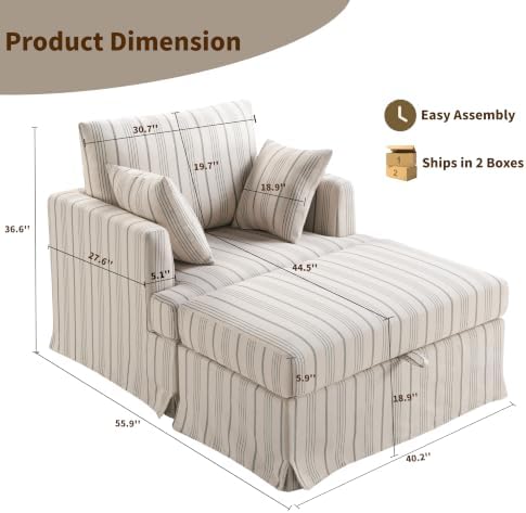 Coastal Oversized Accent Chair - Image 2