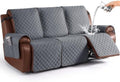 KinCam Waterproof Recliner Sofa Covers Washable, 3 Seater, Dark Gray by KinCam