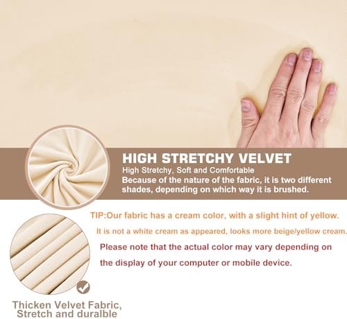 NeColorLife Velvet Square & Rectangular Ottoman Cover - Image 3