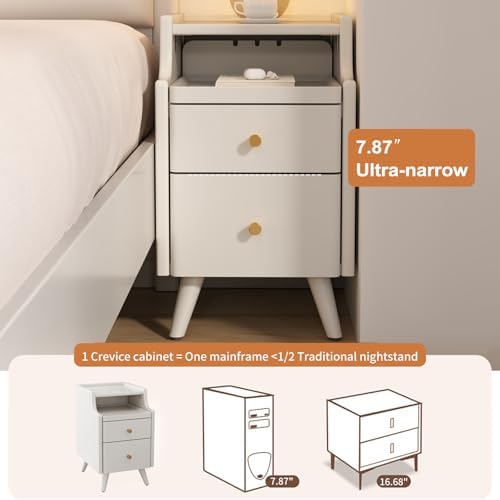 AQIMUELE Wood Nightstand, Bedside Table - Image 4