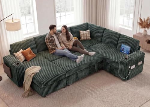 WEUP 111" Modular Sectional Sleeper Sofa - Image 5