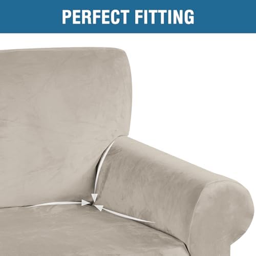 H.VERSAILTEX Stretch Velvet Sofa Covers - Image 4