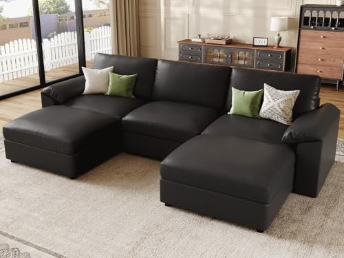EASE MOOSE Sectional Couches for Living Room, U Shaped Sofa by EASEMOOSE