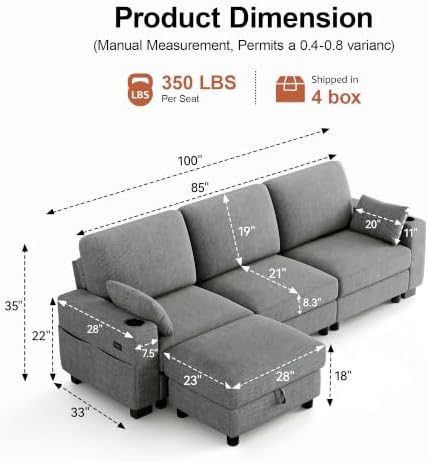 Vipbear Modular Sectional Sofa - Image 2